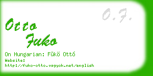 otto fuko business card